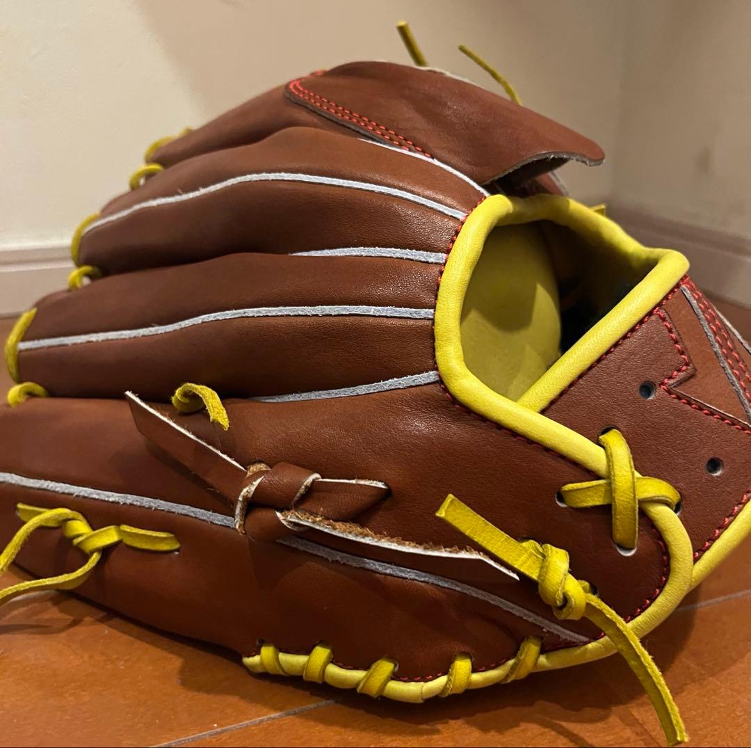 デサント投手用硬式グローブ オーダー パドレスカラー Promade