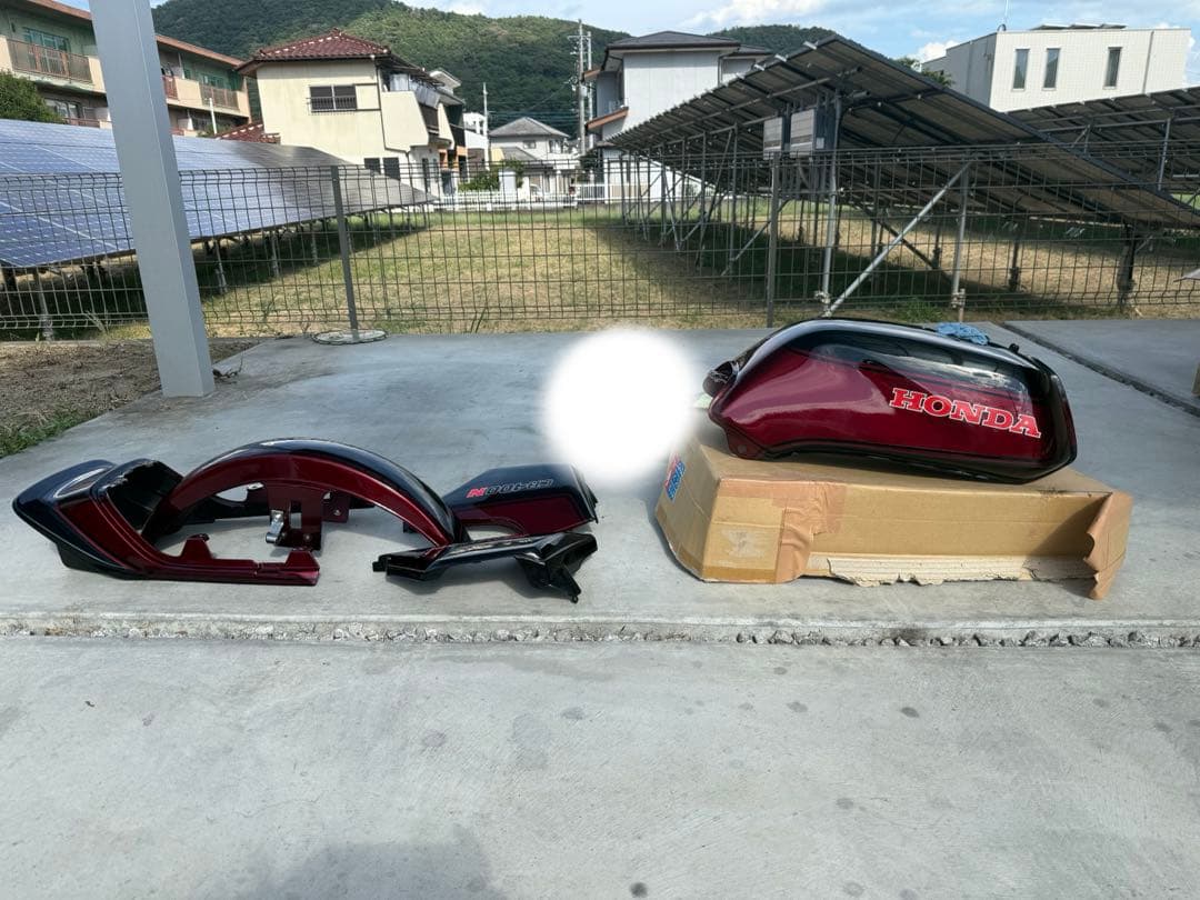 HONDAcb400ncb250n 純正外装赤黒 ホーク3 バブスーパーホーク