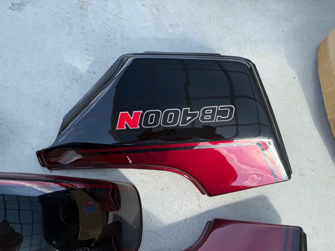 HONDAcb400ncb250n 純正外装赤黒 ホーク3 バブスーパーホーク