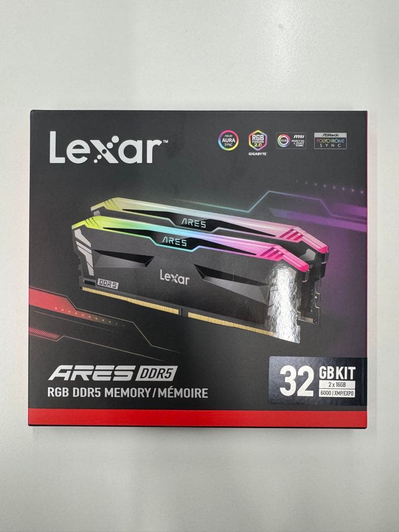 メモリー Lexar ARES DDR5 RGBMEMORY DDR5-6000 32GB