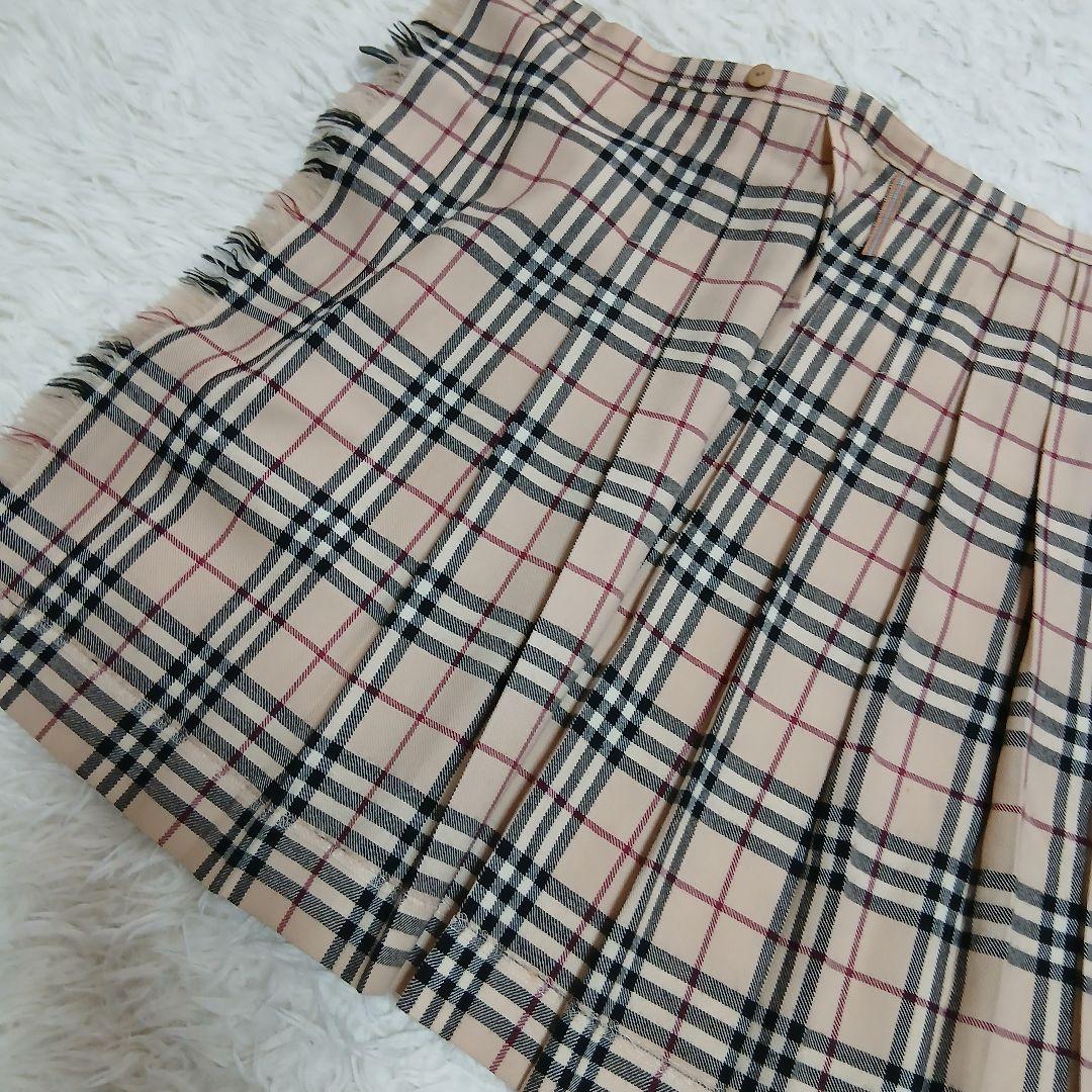 【美品】【BURBERRY BLUE LABEL】ノバチェック　巻きミニスカート