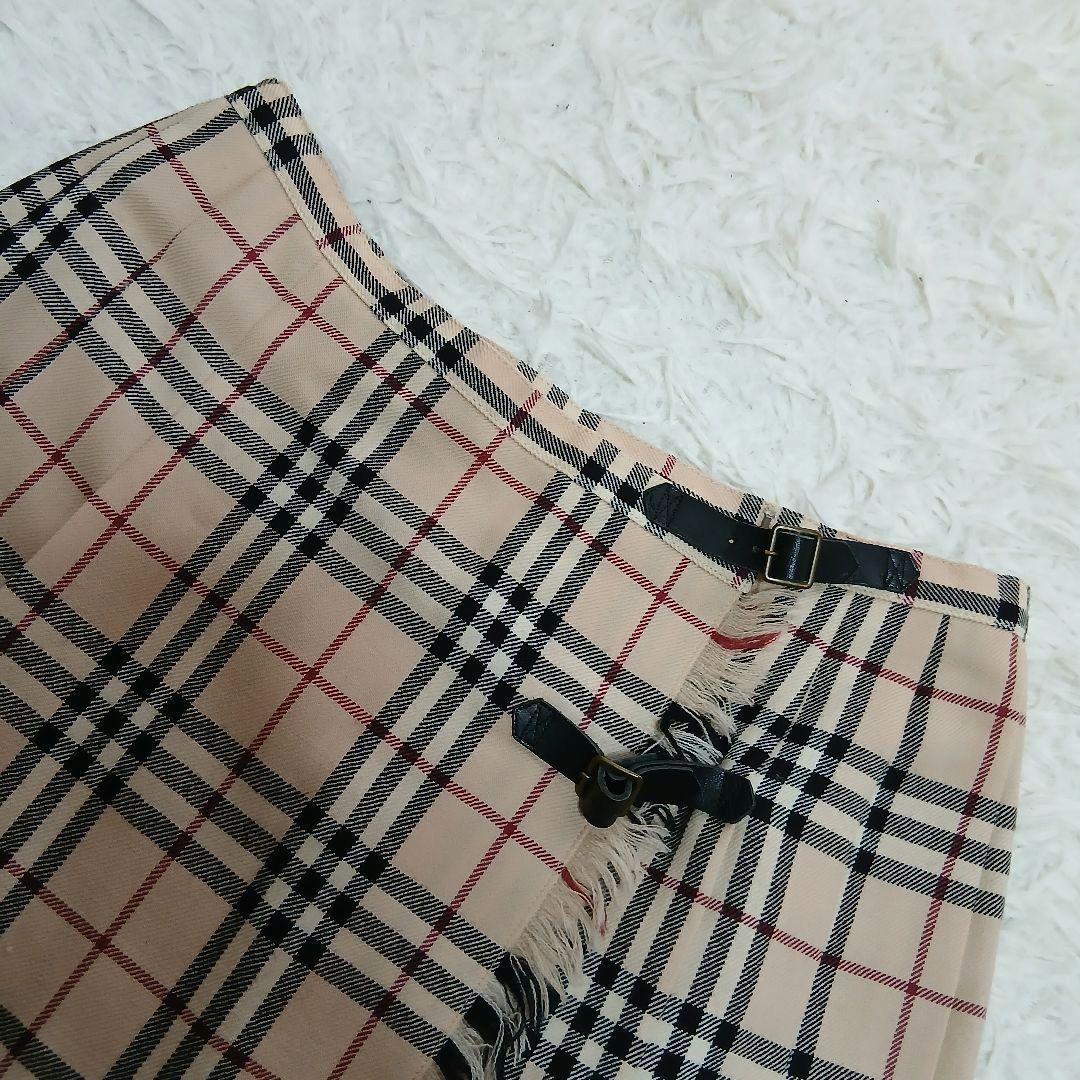 【美品】【BURBERRY BLUE LABEL】ノバチェック　巻きミニスカート