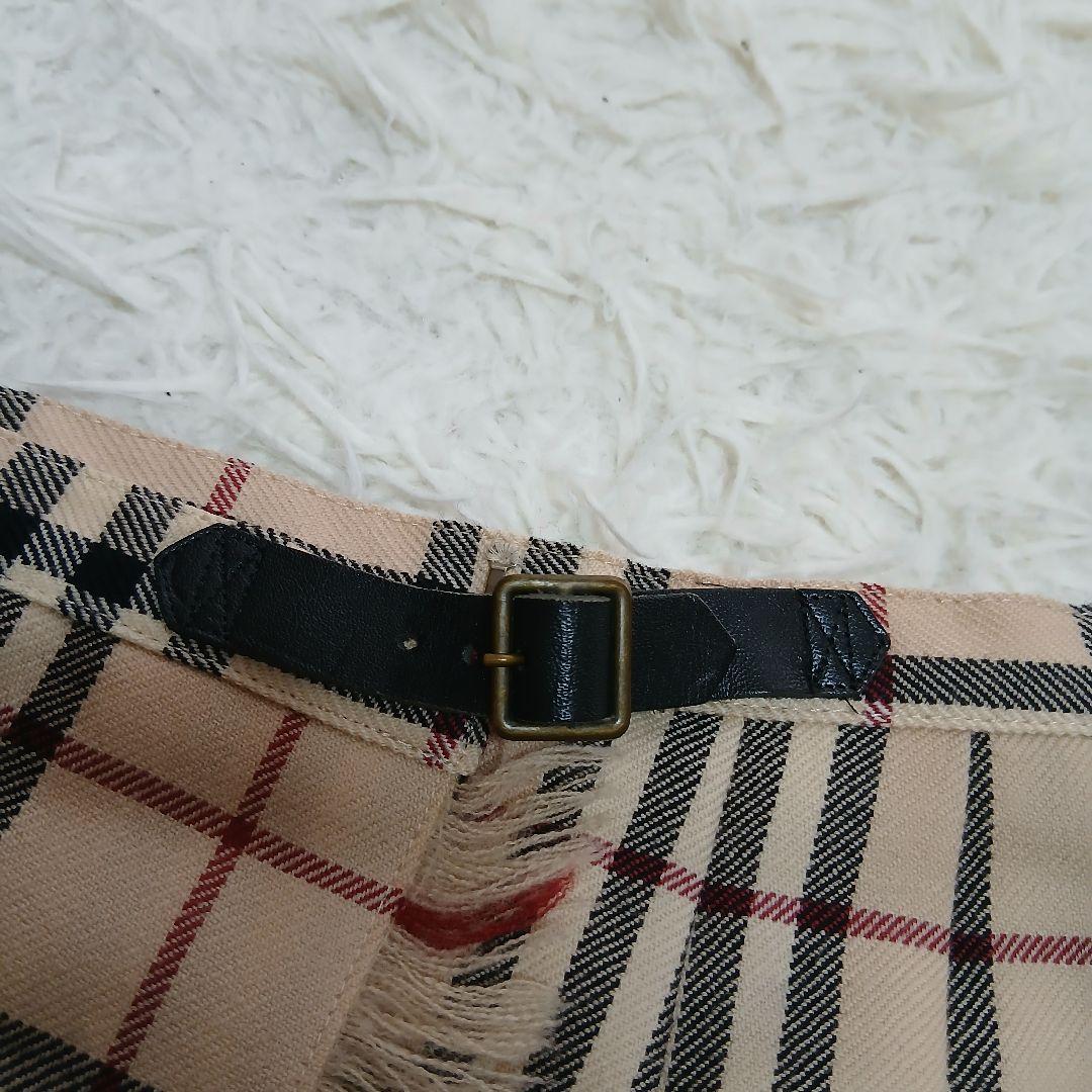 【美品】【BURBERRY BLUE LABEL】ノバチェック　巻きミニスカート