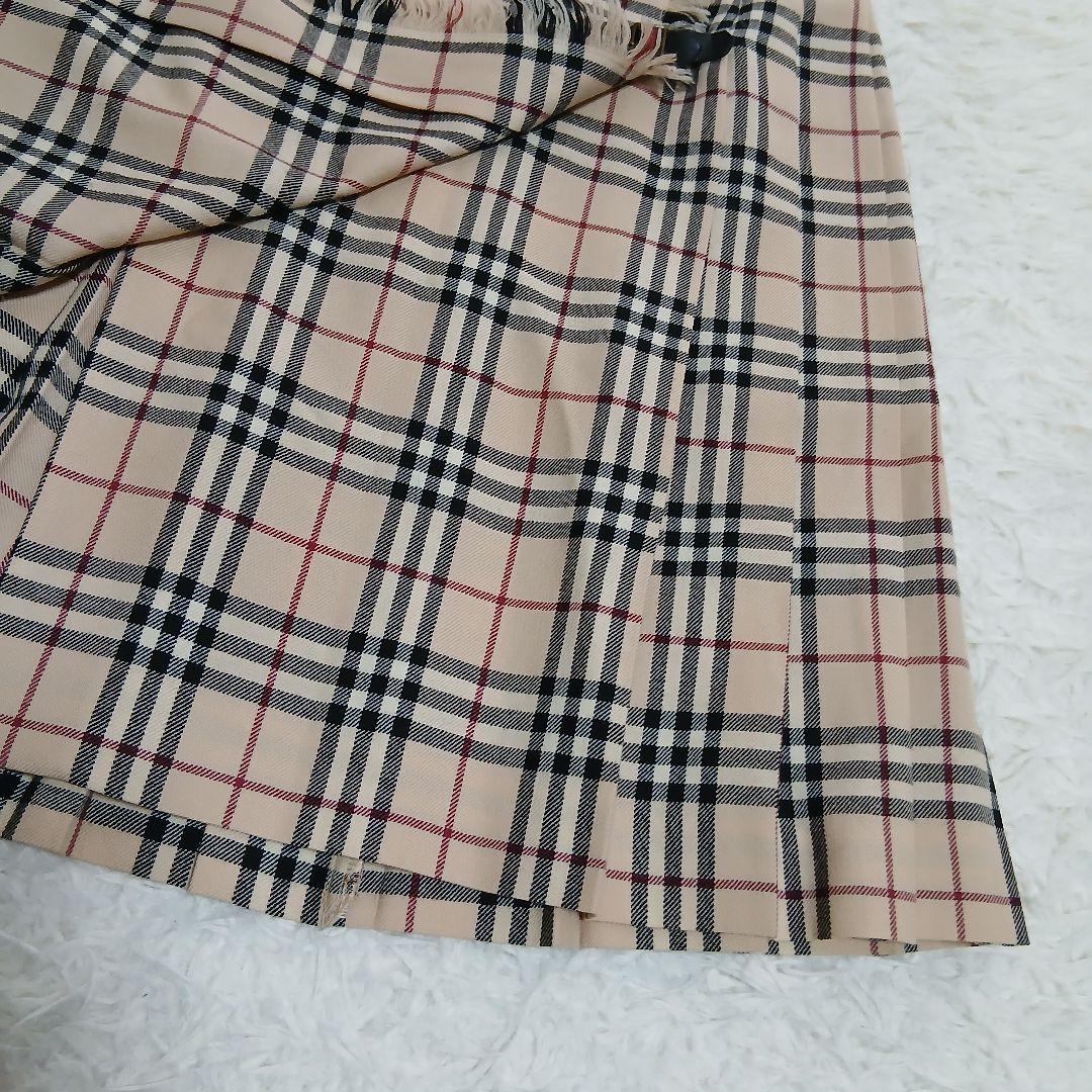 【美品】【BURBERRY BLUE LABEL】ノバチェック　巻きミニスカート