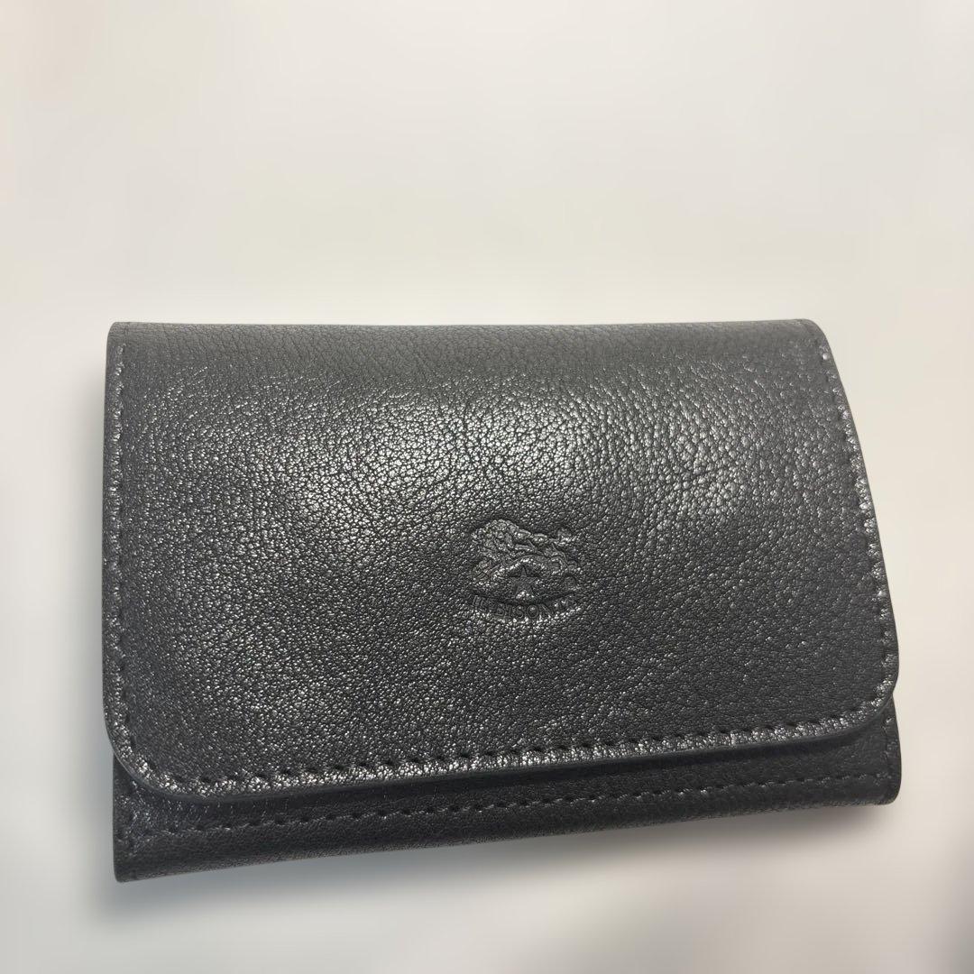 美品✨イルビゾンテ　IL BISONTE ブラック　名刺入れ　本革
