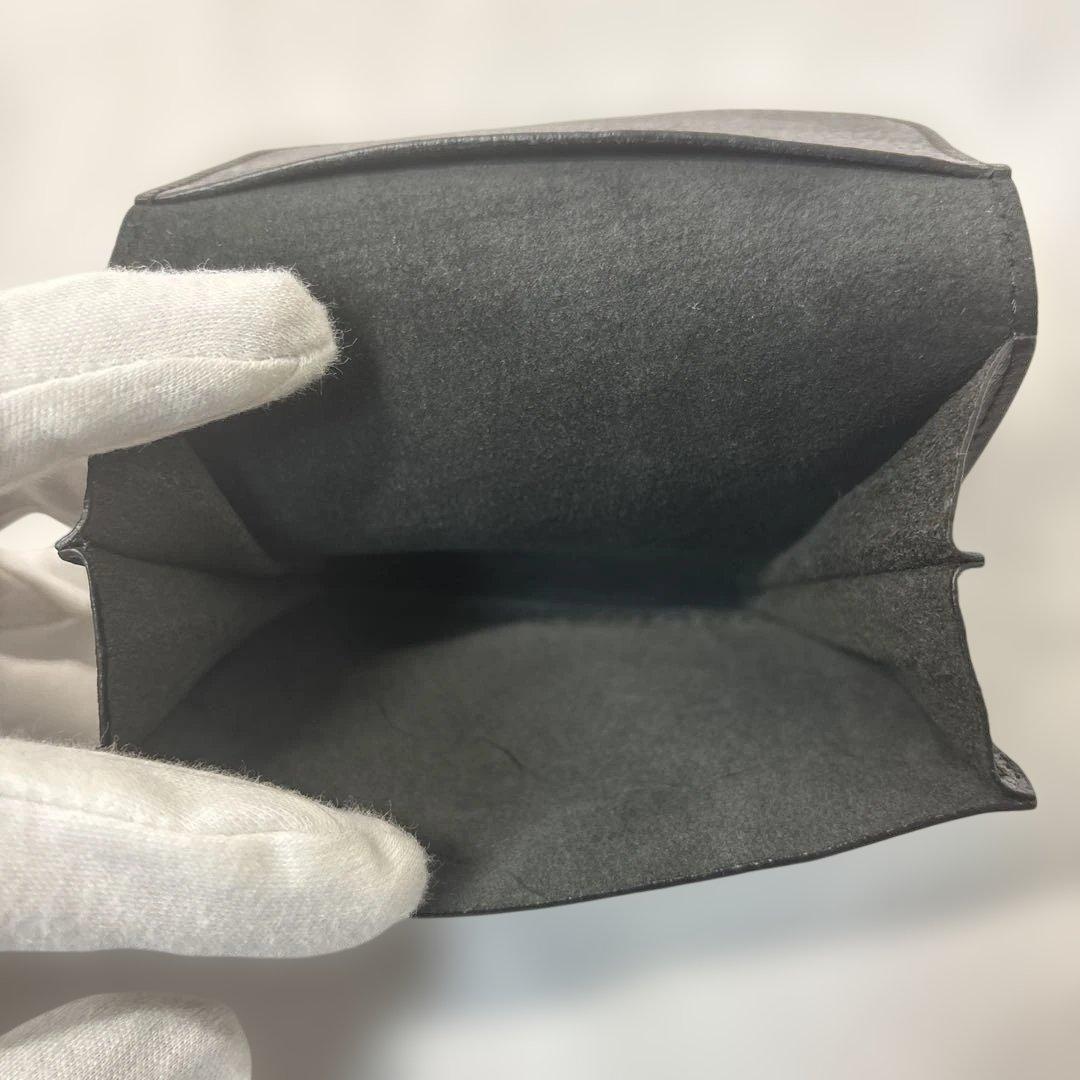 美品✨イルビゾンテ　IL BISONTE ブラック　名刺入れ　本革