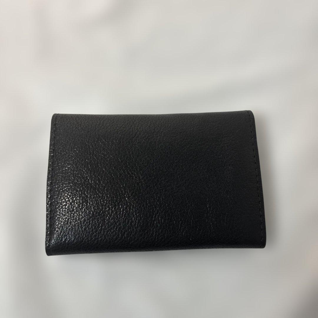 美品✨イルビゾンテ　IL BISONTE ブラック　名刺入れ　本革