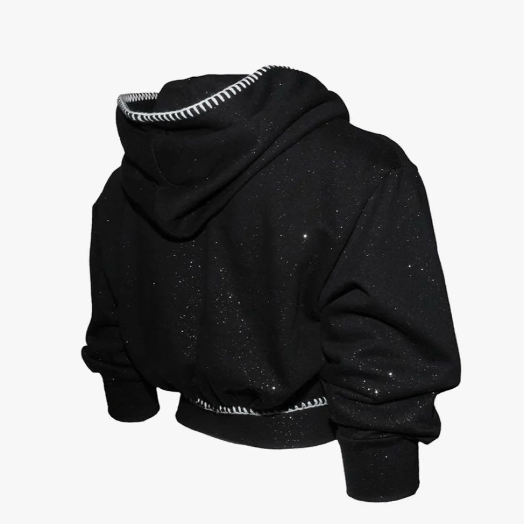 本日限定S mid-sleeve hoodie cropped