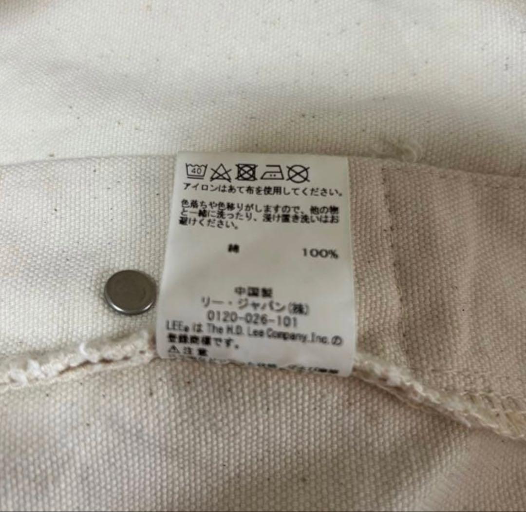 H*i様 オーバーオール　サロペット　ホワイト　 Lee 古着コーデ　白