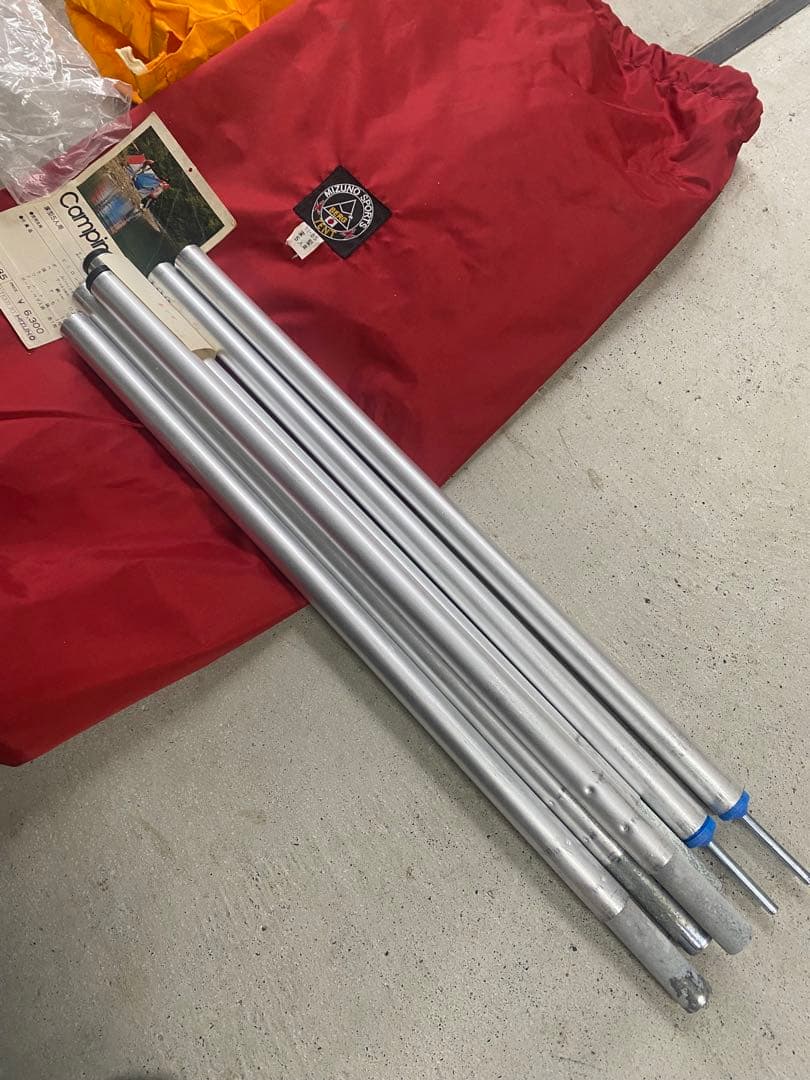 新品未使用 ＭＩＺＵＮＯ ミズノ ビンテージテント ５人用 グランドシート付