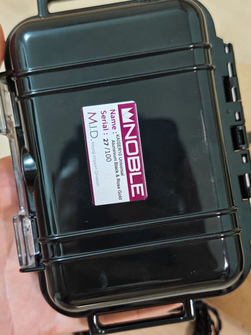 イヤホン Noble Kaiser 10 Universal Black RoseGold