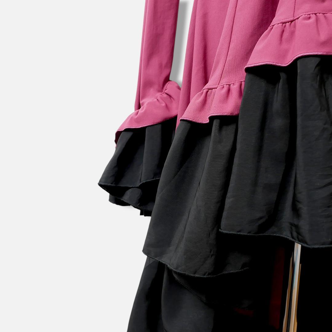 人気【MARBLE】ゴスロリ ワンピース ブラウス型 フリル型 日本製 ロリータ