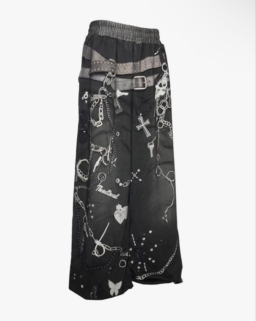 パンツ THEREDTHREAD S PRINT SWEAT2 TOYS black