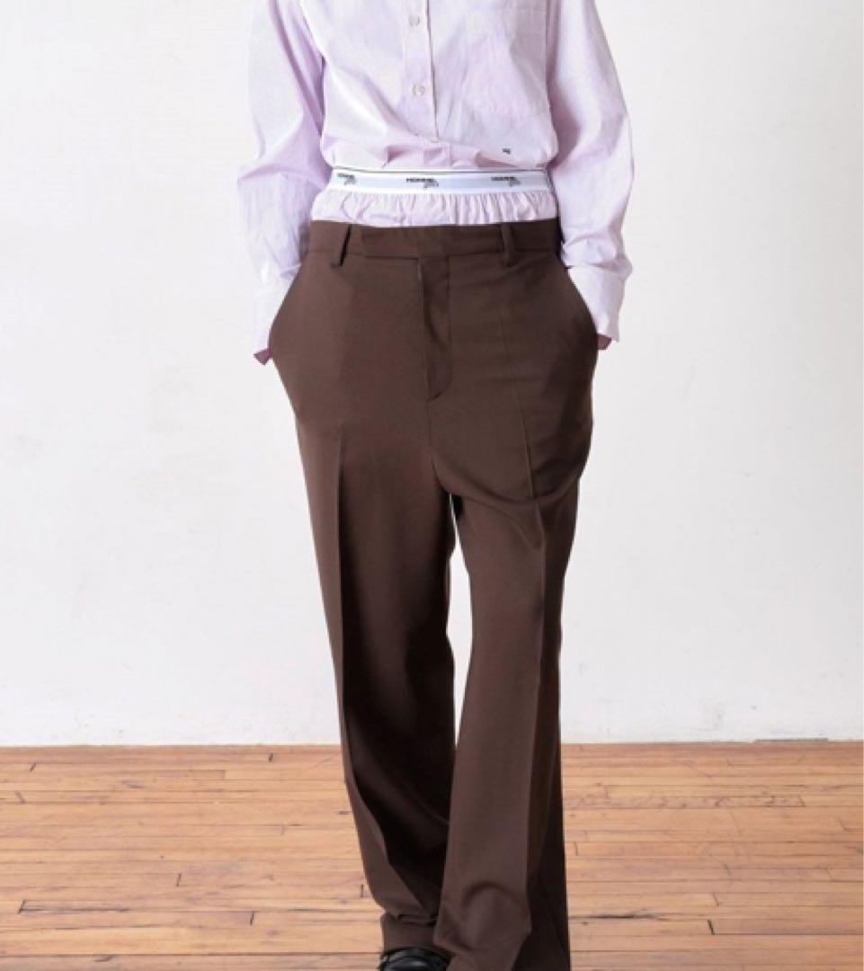 パンツ HOMMEgirls BOXER SHORT LAVENDER STRIPE