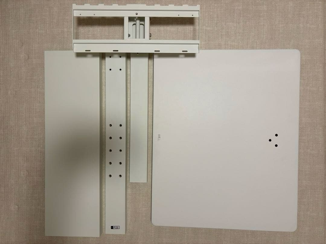 【美品】　WALL　B1　首振りテレビスタンド　ハイタイプ　サテンホワイト