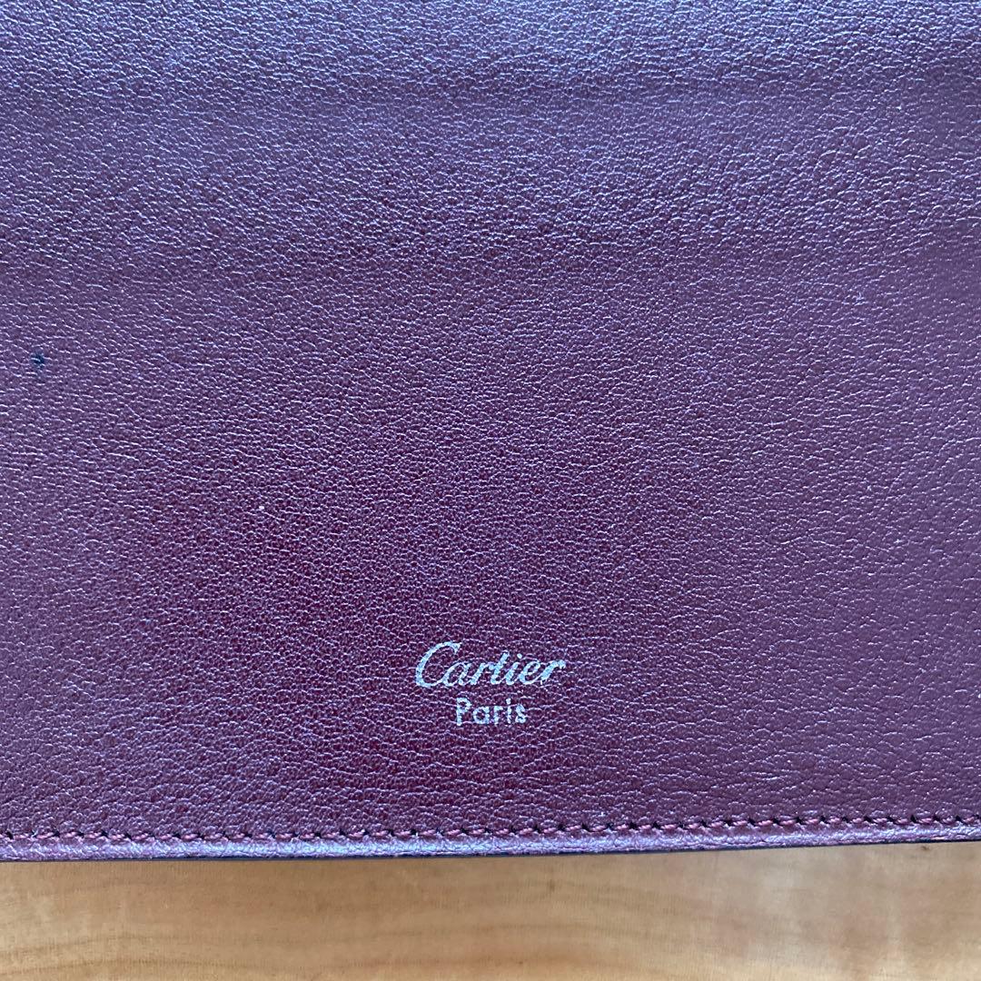 Cartier 名刺入れ 黒 レザー　カボション　cabochon