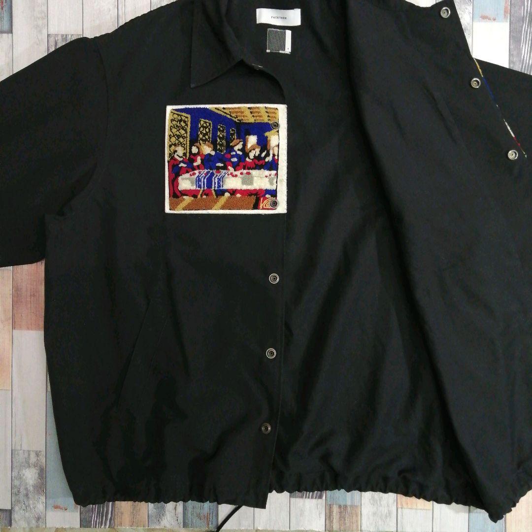 FACETASM　ファセッタズム　ナイロンジャケット　コーチジャケット　刺繍ロゴ