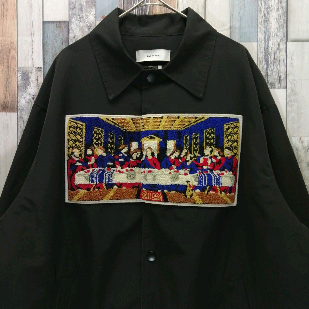 FACETASM　ファセッタズム　ナイロンジャケット　コーチジャケット　刺繍ロゴ