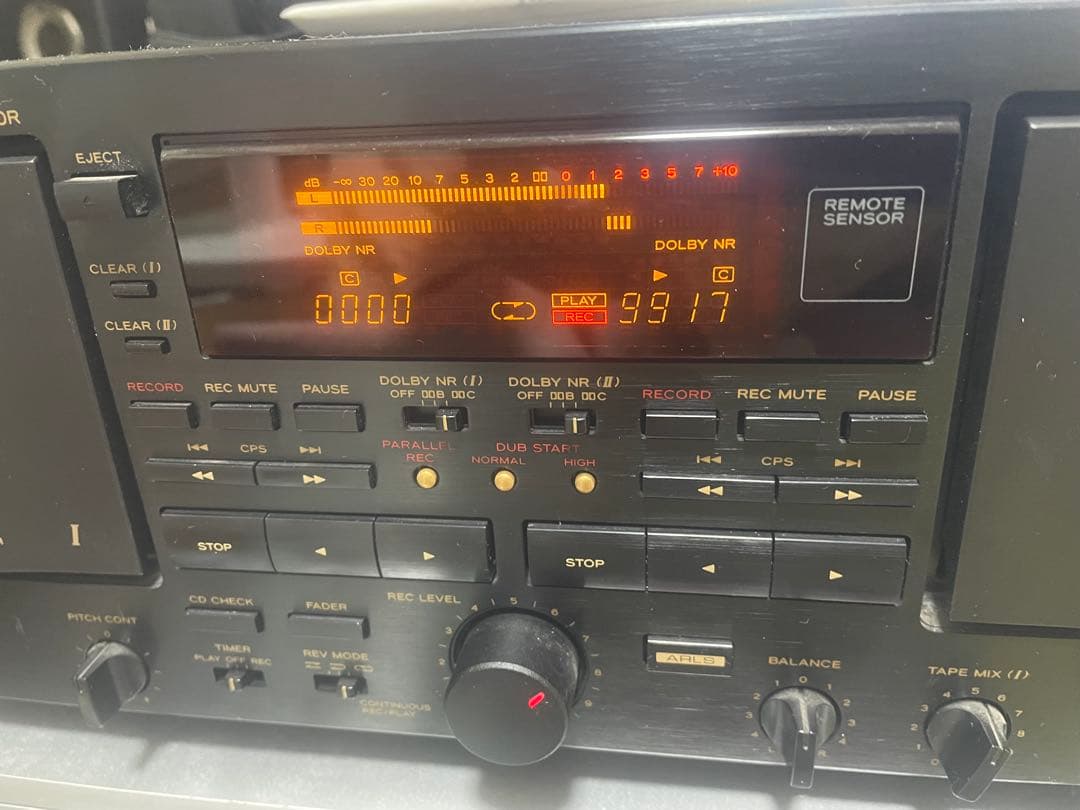TEAC Ｗ6000R ダブルカセットデッキ オートリバース　動作品