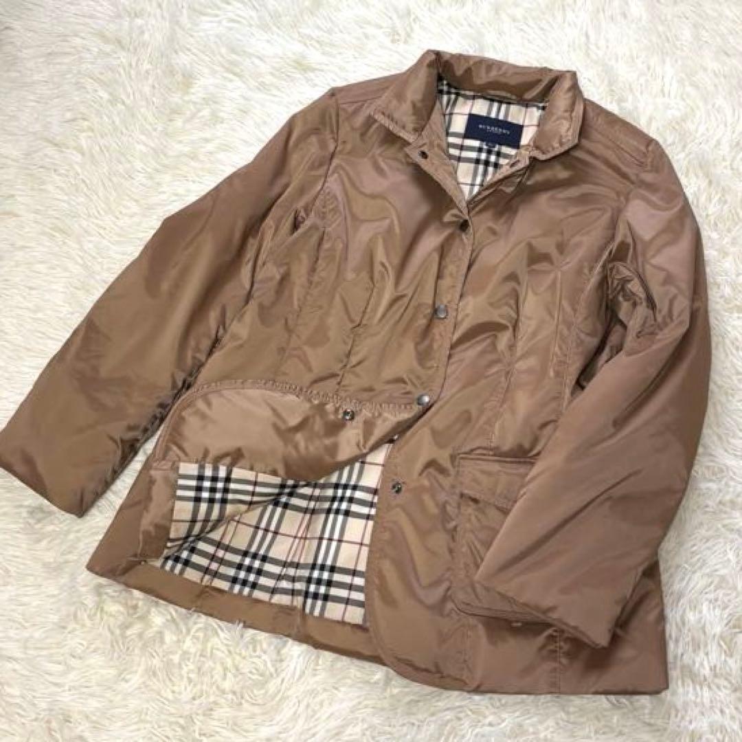 【Burberry】バーバリー ダウンジャケット ライトダウン ブラウン 美品