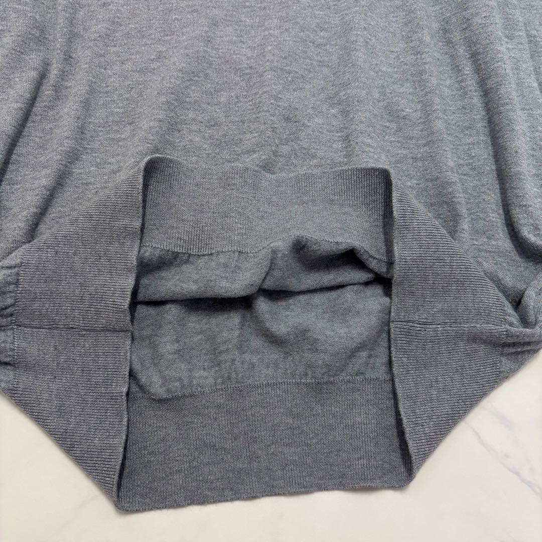 現行　ジョンスメドレー　シーアイランドコットン　クルーネックニット　グレー　長袖