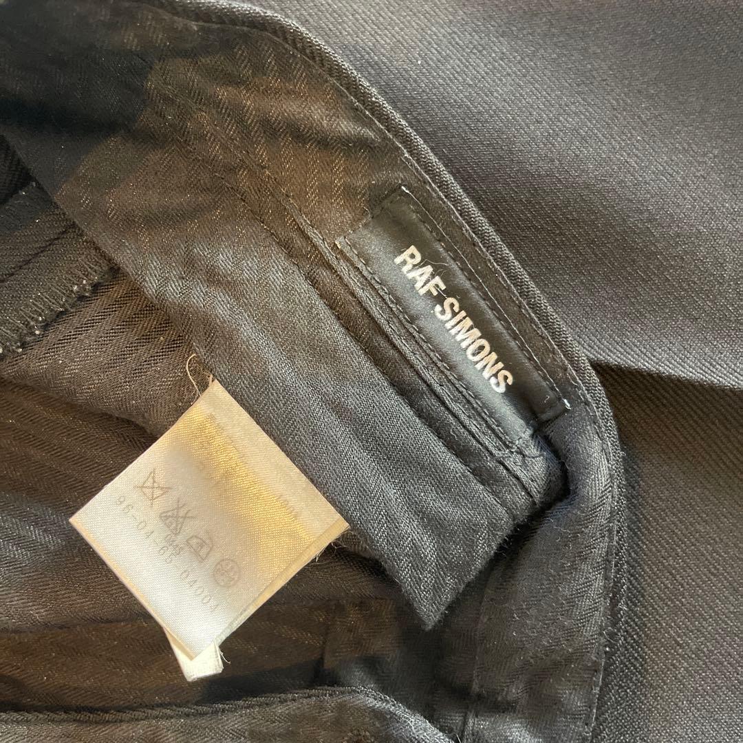 RAF SIMONSラブシモンズ黒パンツサイズ46