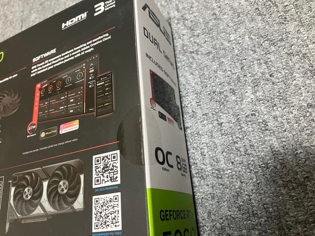 ASUS GeForce RTX 5060 OC版 8GB新品未開封