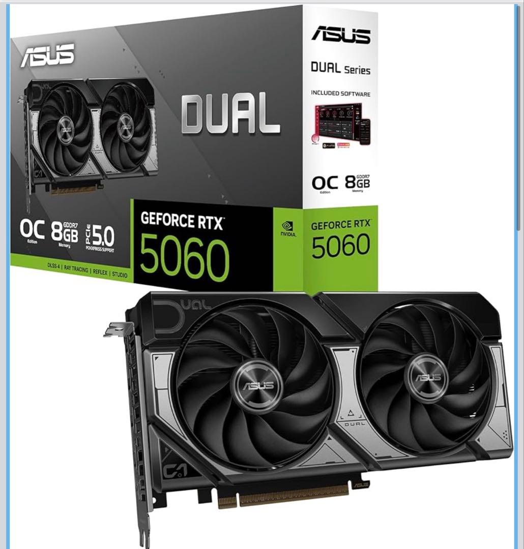 グラフィックボード・グラボ・ビデオカード ASUS DUAL GeForce RTX 5060 8GB