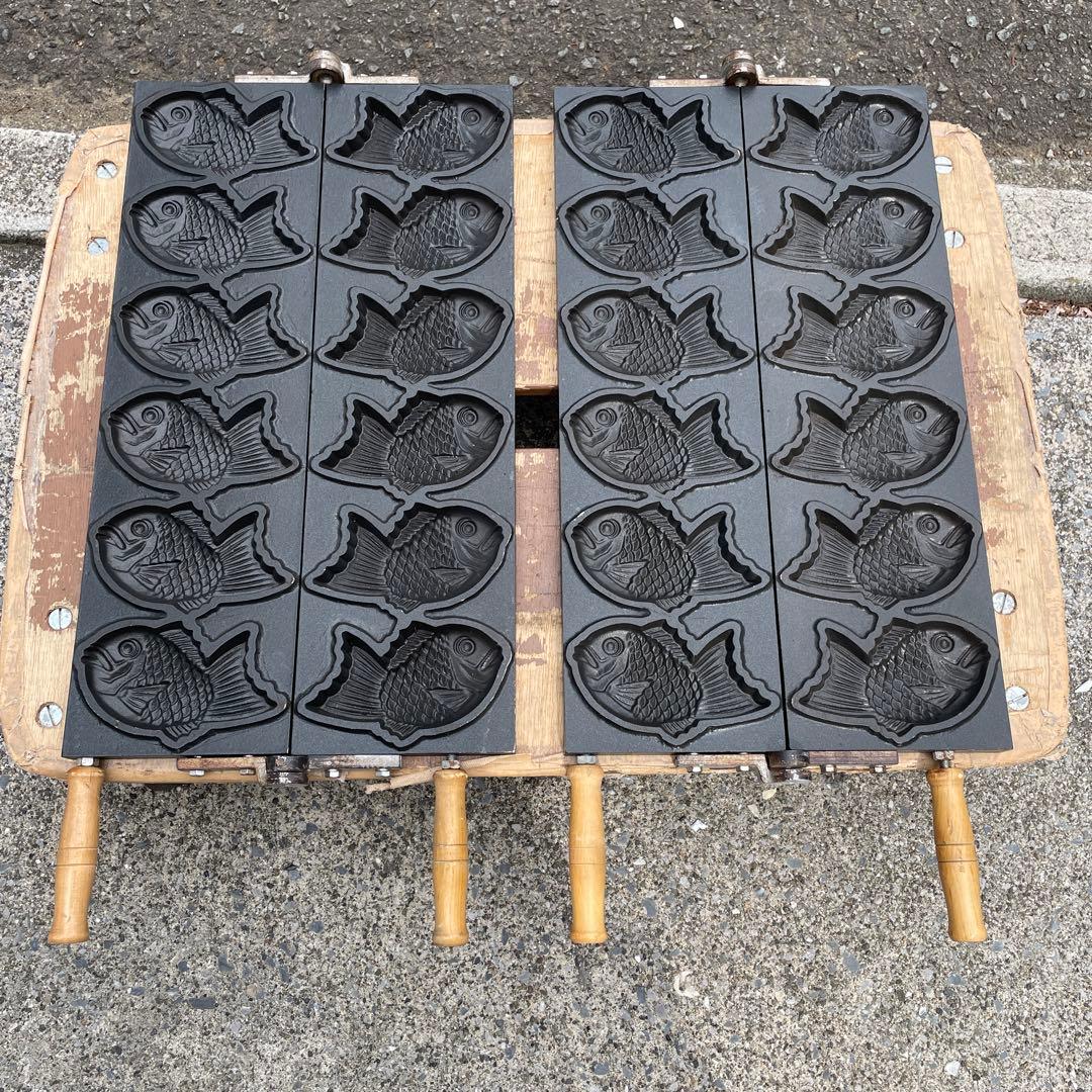 たい焼き器 12匹焼ける　1セット　55.5×32