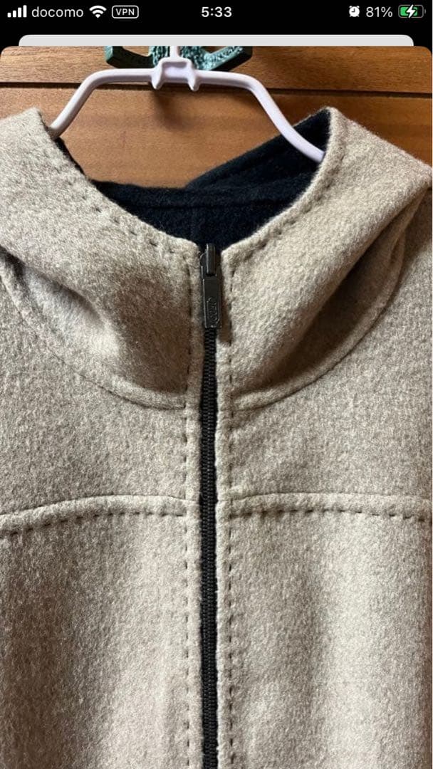 M*u様 GOBIカシミヤ リバーシブルコートユニセックス