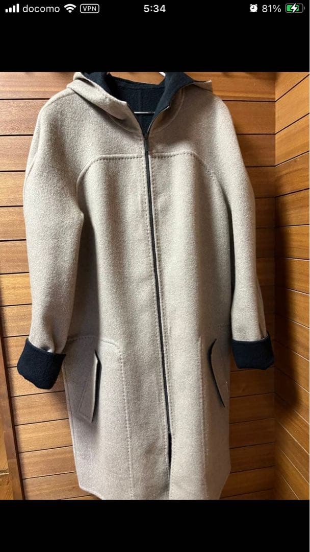 M*u様 GOBIカシミヤ リバーシブルコートユニセックス