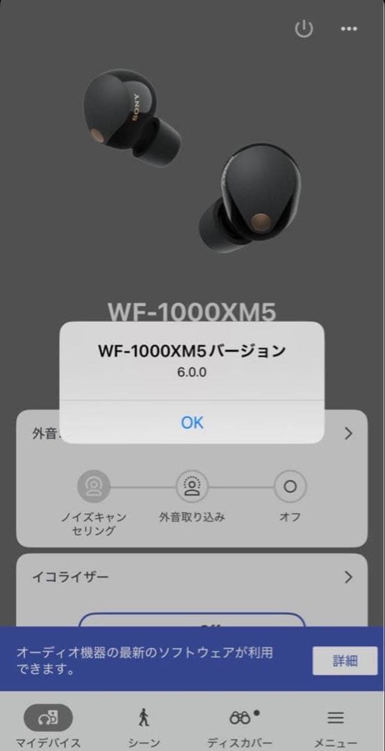 【使用期間2週間】 昨年10月購入WF-1000XM5 充電ケースと左耳【美品】