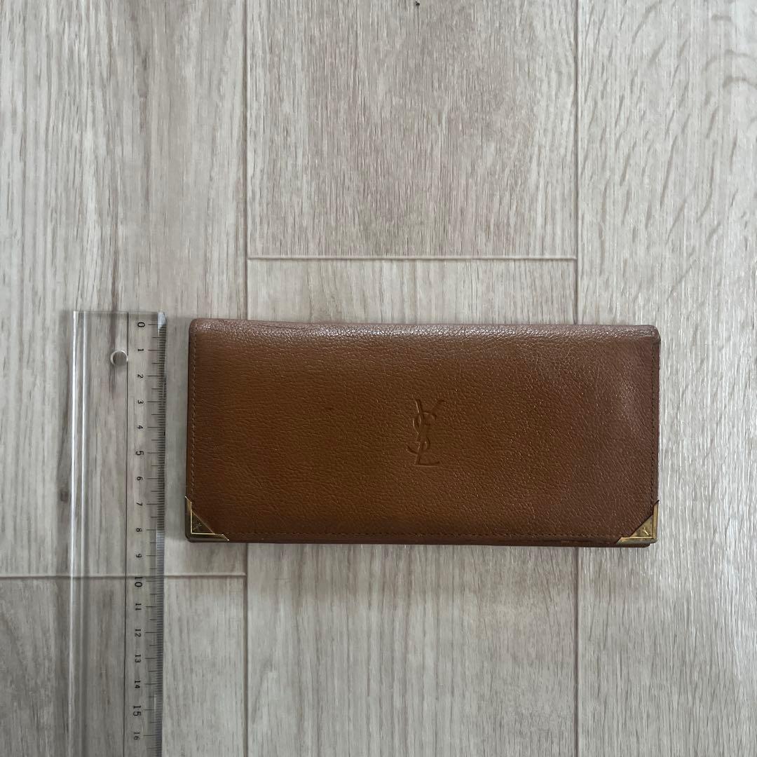YSL ブラウンレザー 長財布