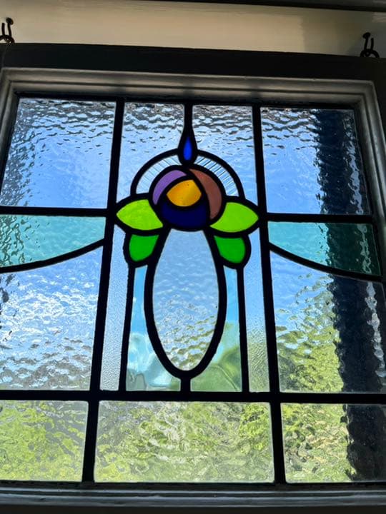 アンティークステンドグラス　窓