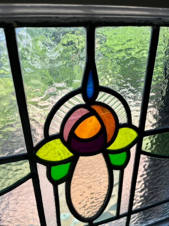 アンティークステンドグラス　窓