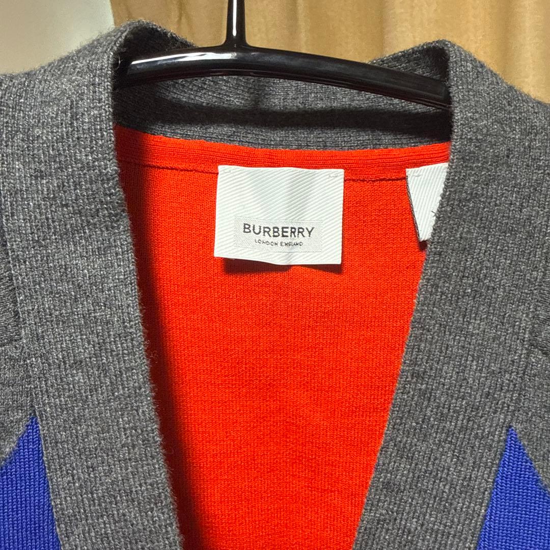 BURBERRY アーガイル柄 カーディガン