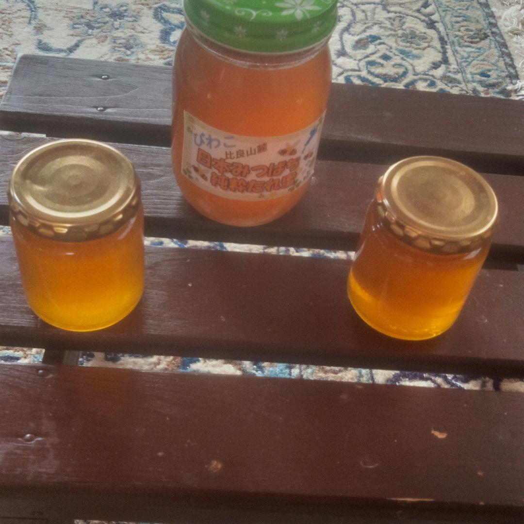 日本蜜蜂　はちみつ600㌘1個　180㌘2個のセット