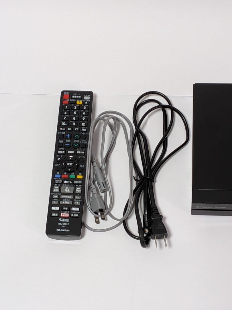 SHARPブルーレイディスクレコーダー 2B-C10BW1リモコンコンセント付き