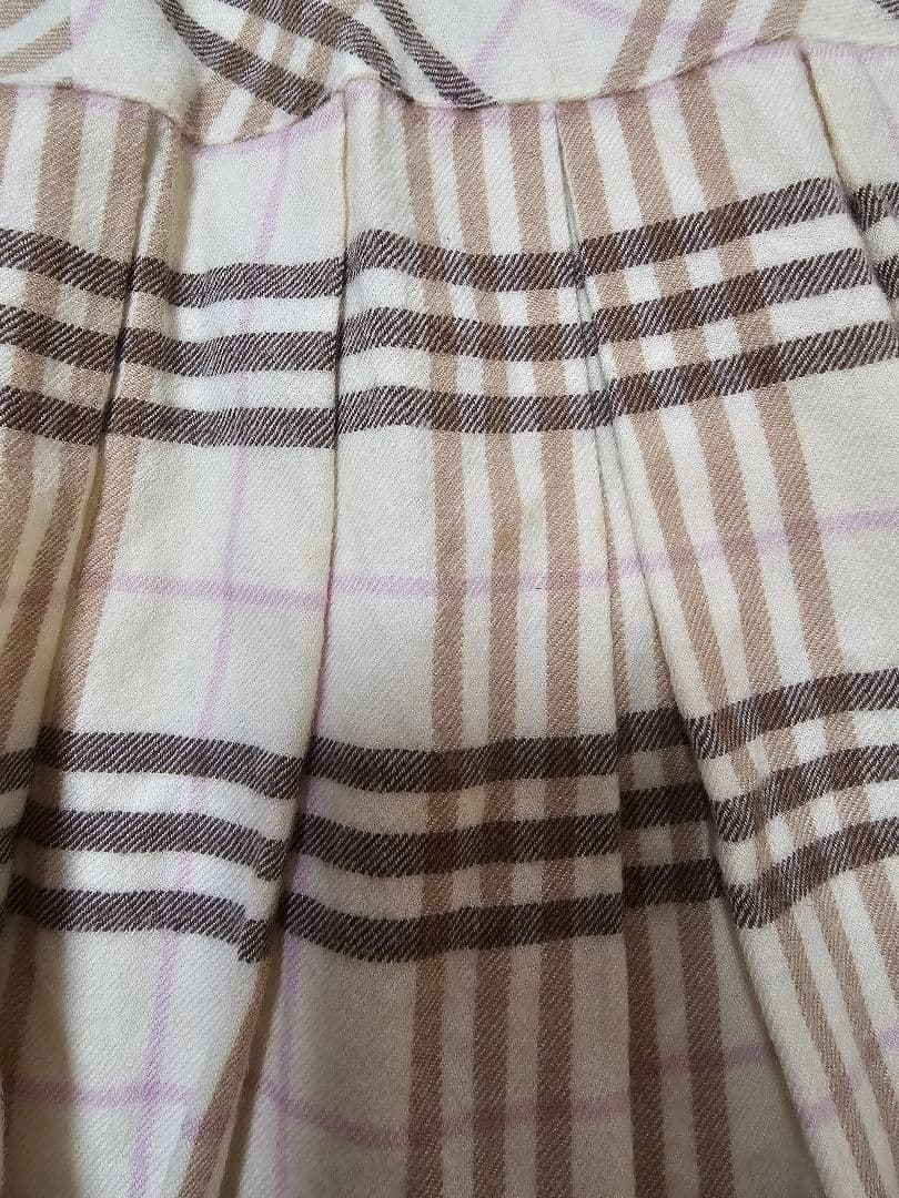 BURBERRY　バーバリー　チェック柄ノースリーブミニワンピース