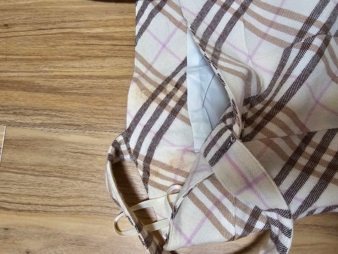 BURBERRY　バーバリー　チェック柄ノースリーブミニワンピース