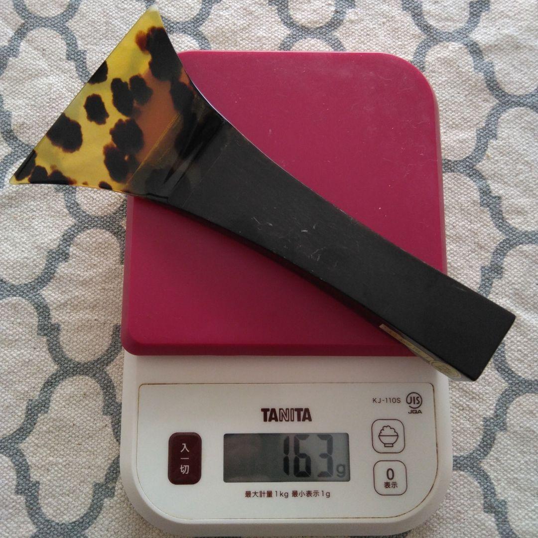 津軽三味線バチ 海宝堂謹製 　黒水牛台一枚甲