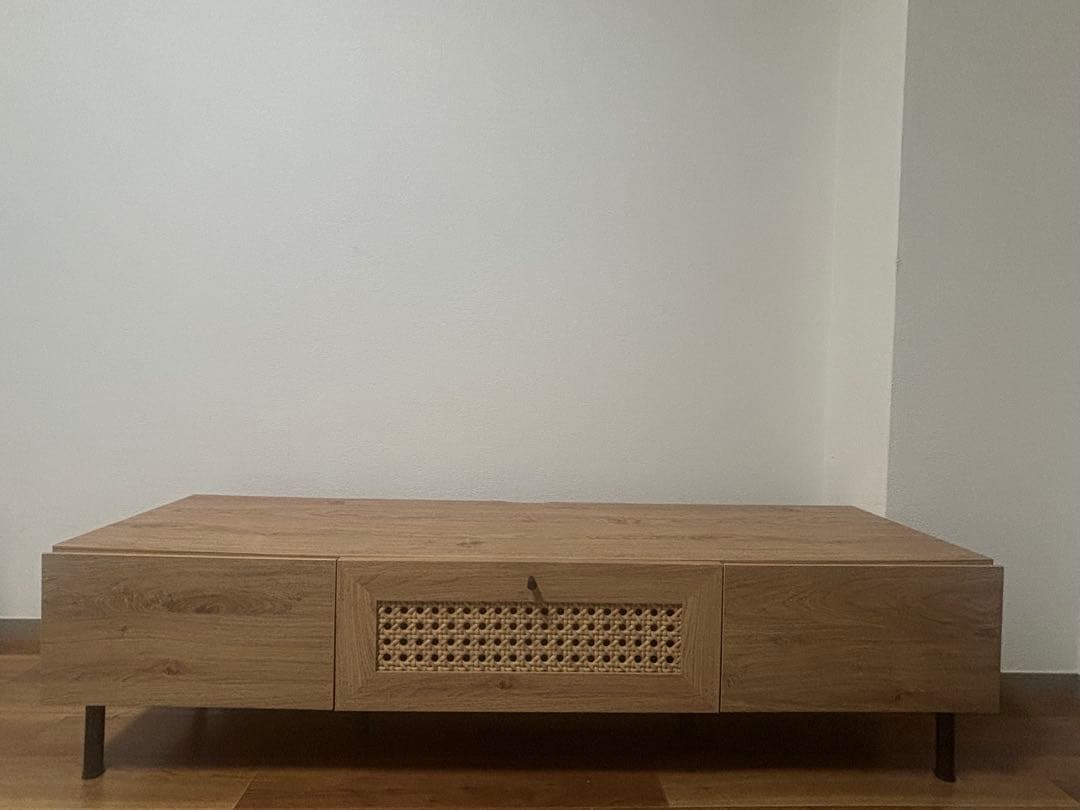 【m♡ 】LOWYA ロウヤ　ラタン調　テレビボード　TV台　幅140cm