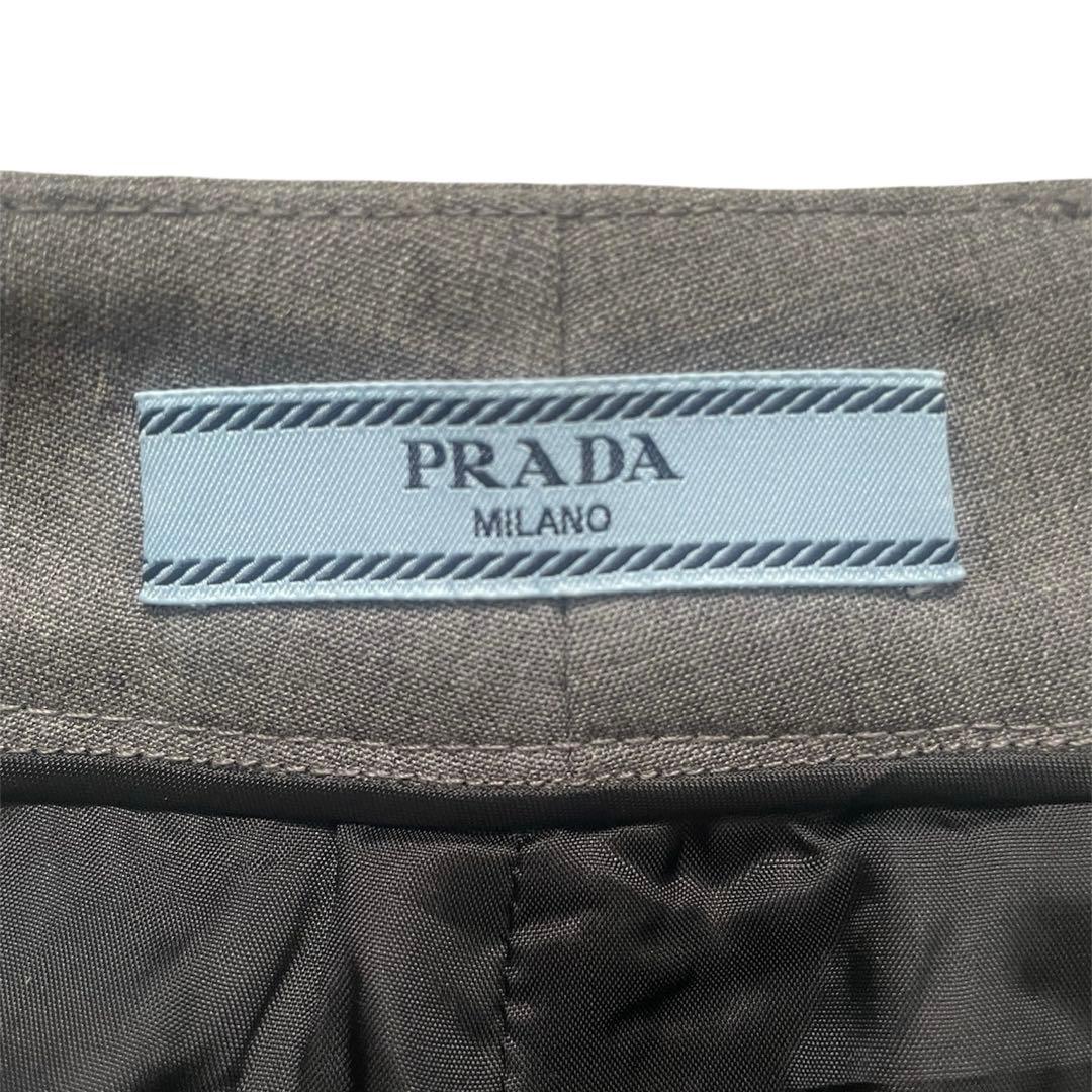 美品25SS PRADA wide slacks グレー