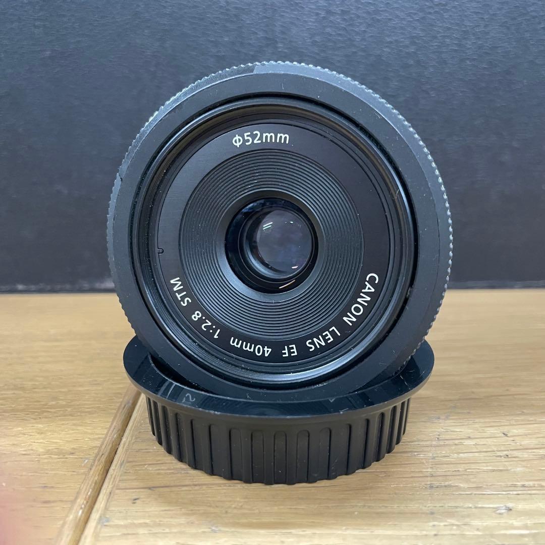 動作品 Canon EF 40mm F2.8 STM 単焦点 パンケーキレンズ