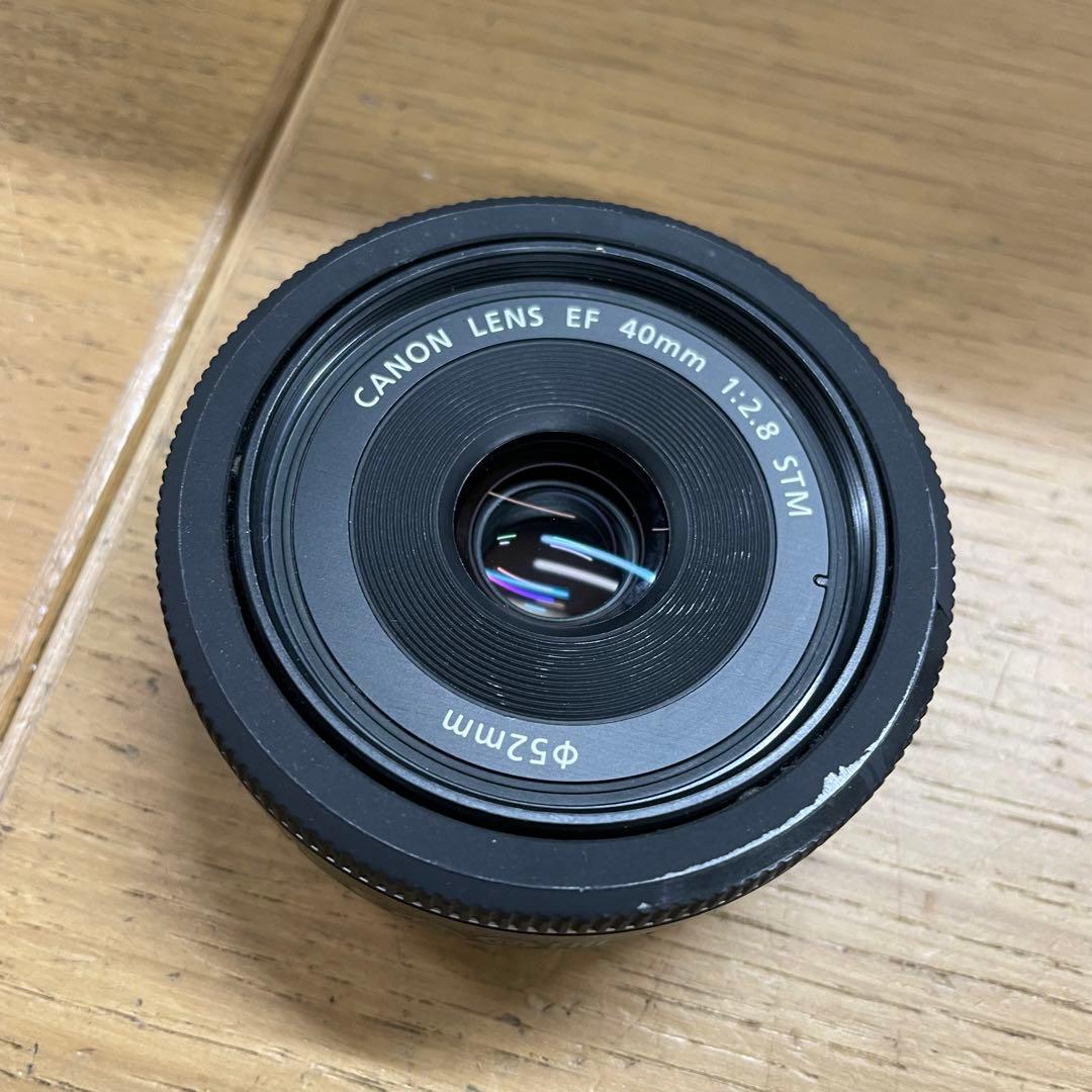 動作品 Canon EF 40mm F2.8 STM 単焦点 パンケーキレンズ