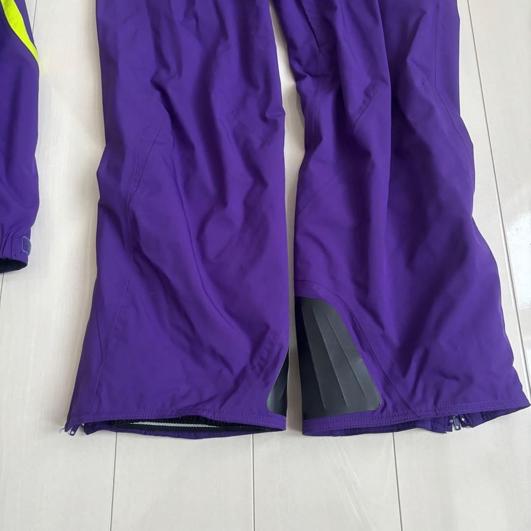 【訳あり】 ミズノ メンズスキーウェア 上下セット パープル 紫