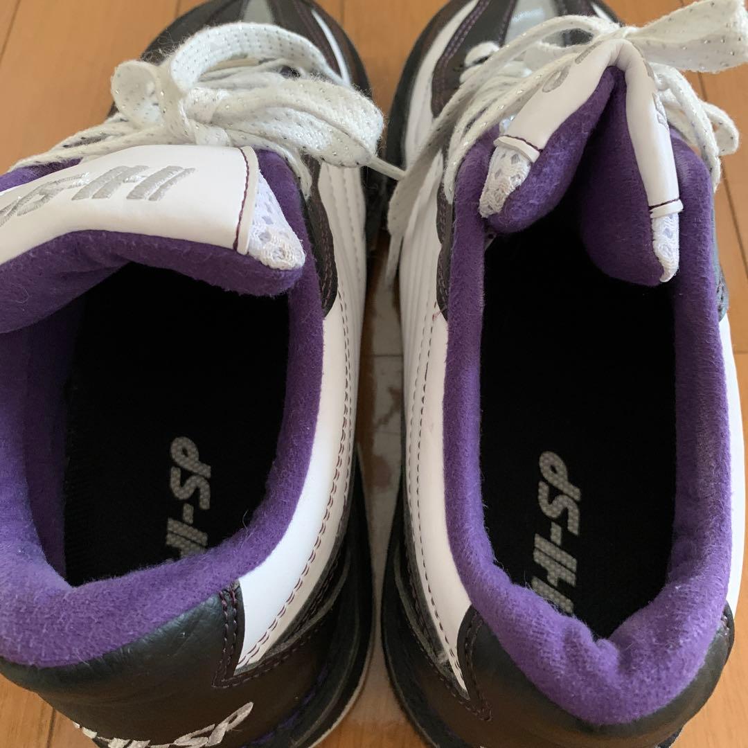 HI-SP ボウリングシューズ ホワイト/ブラック/パープル　26㎝