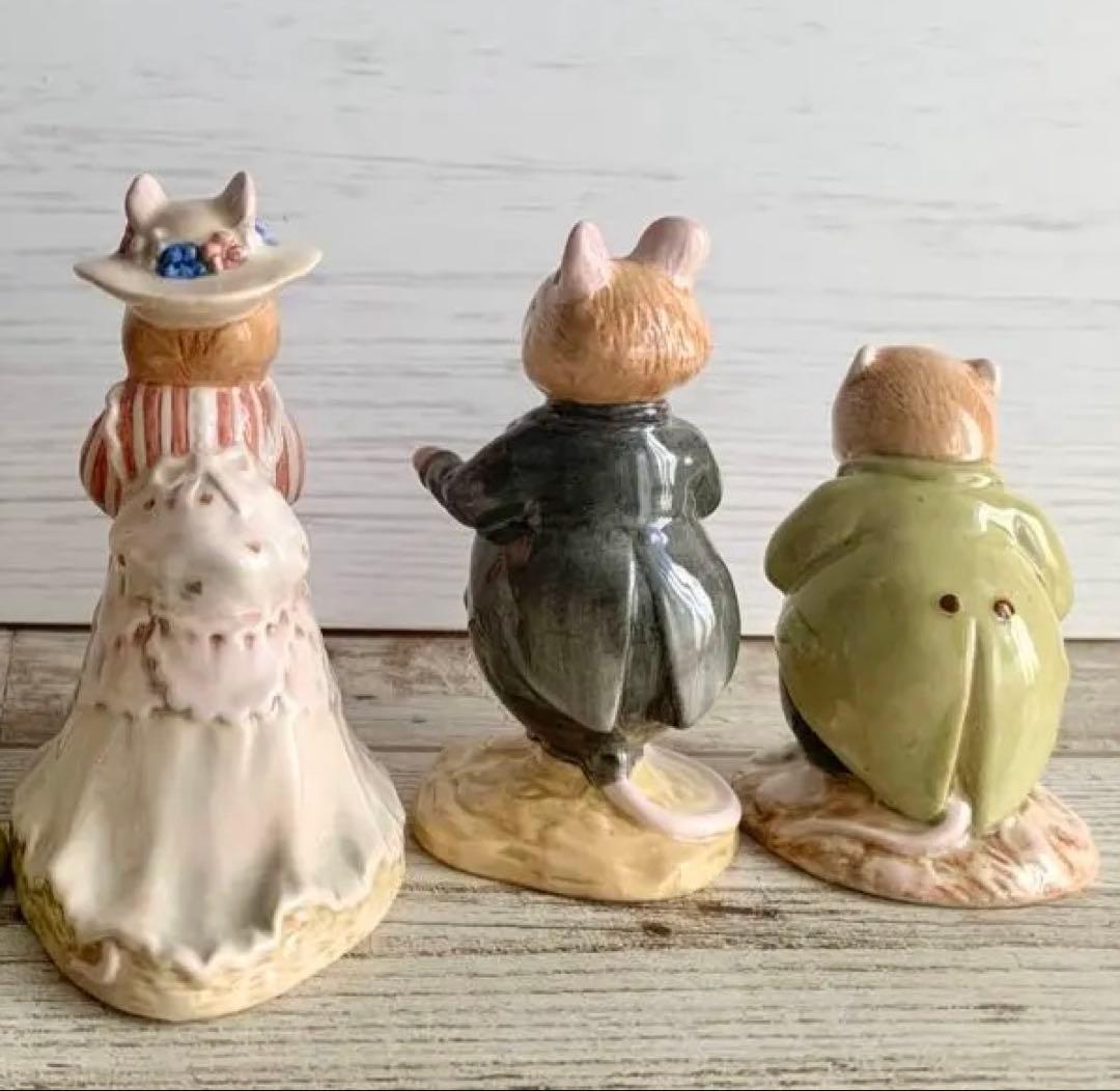 ブランブリーヘッジ ウェディングシーン フィギュリン 3体セット 置物
