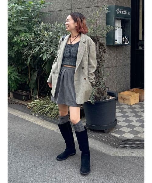 今季Ungrid　ワッペンデザインルーズ起毛ジャケット