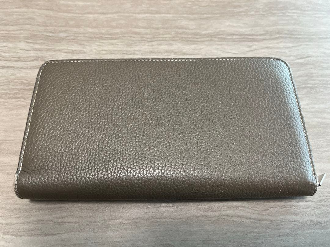 セリーヌ　CÉLINE グレージュ　長財布 バイカラー　イエロー